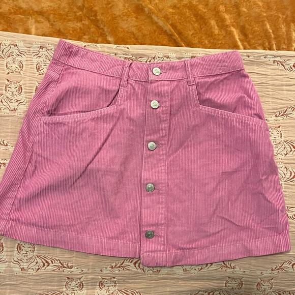 Free People Pink Ray Corduroy Mini Skirt | FP Hot Pink Skirt | NWOT - Picture 10 of 12